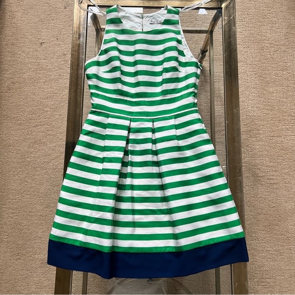 Eliza J Green and White Striped Midi Dress - Picture 11 of 13